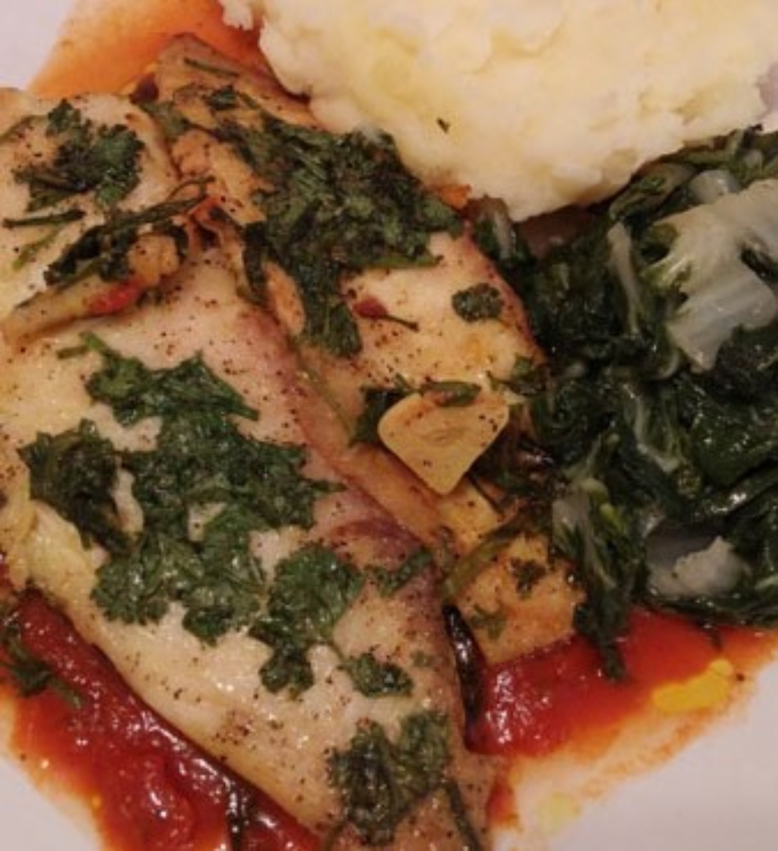 BAKED TILAPIA IN A GARLIC WHITE WINE SAUCE YumDelish