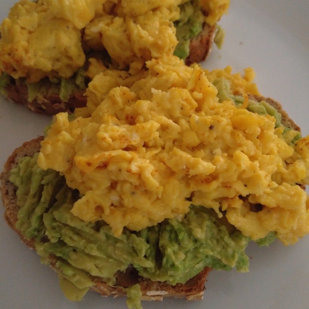 Turmeric & Collagen Scrambled Eggs & Avocado on Toast YumDelish